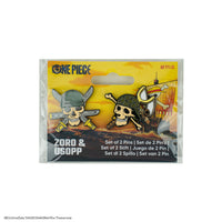 Set aus 2 Zoro & Usopp Anstecknadeln