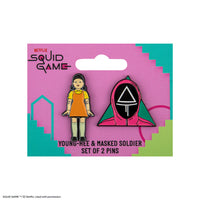 Set di 2 Spille Young-Hee & Soldato di Squid Game