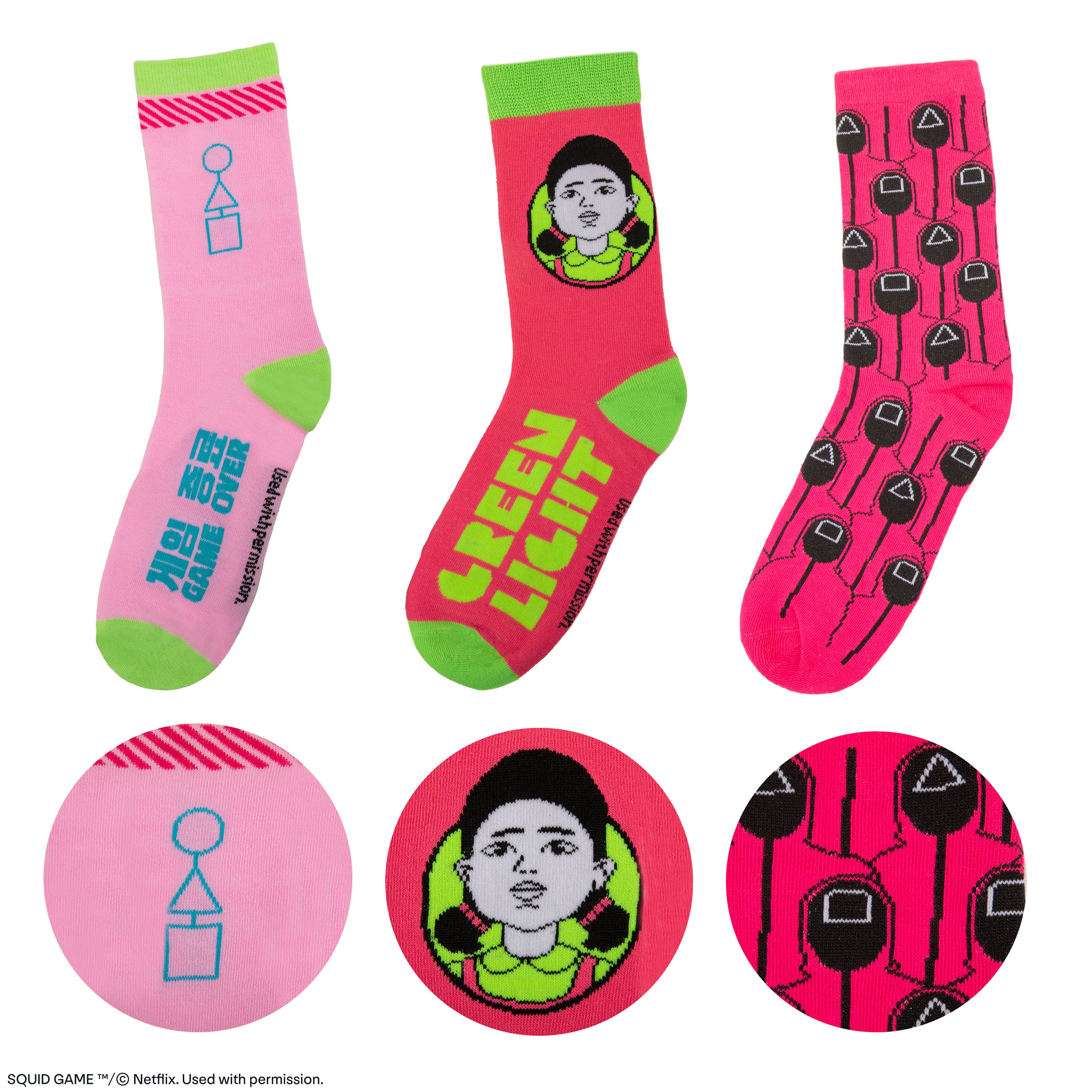 squid game handschuhe Set of 3 Squid Game Socks | Squid Game