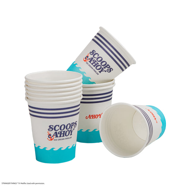 Set of 24 Scoops Ahoy Paper Cups | Stranger Things | Cinereplicas ...