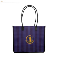 Sac de shopping violet de l'Académie Nevermore