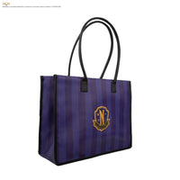 Borsa della spesa viola dell'Accademia Nevermore