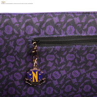 Borsa della spesa viola dell'Accademia Nevermore