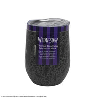 Genähter schwarzer Reisebecher