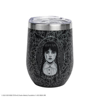 Genähter schwarzer Reisebecher