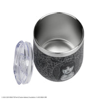 Genähter schwarzer Reisebecher