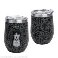 Genähter schwarzer Reisebecher