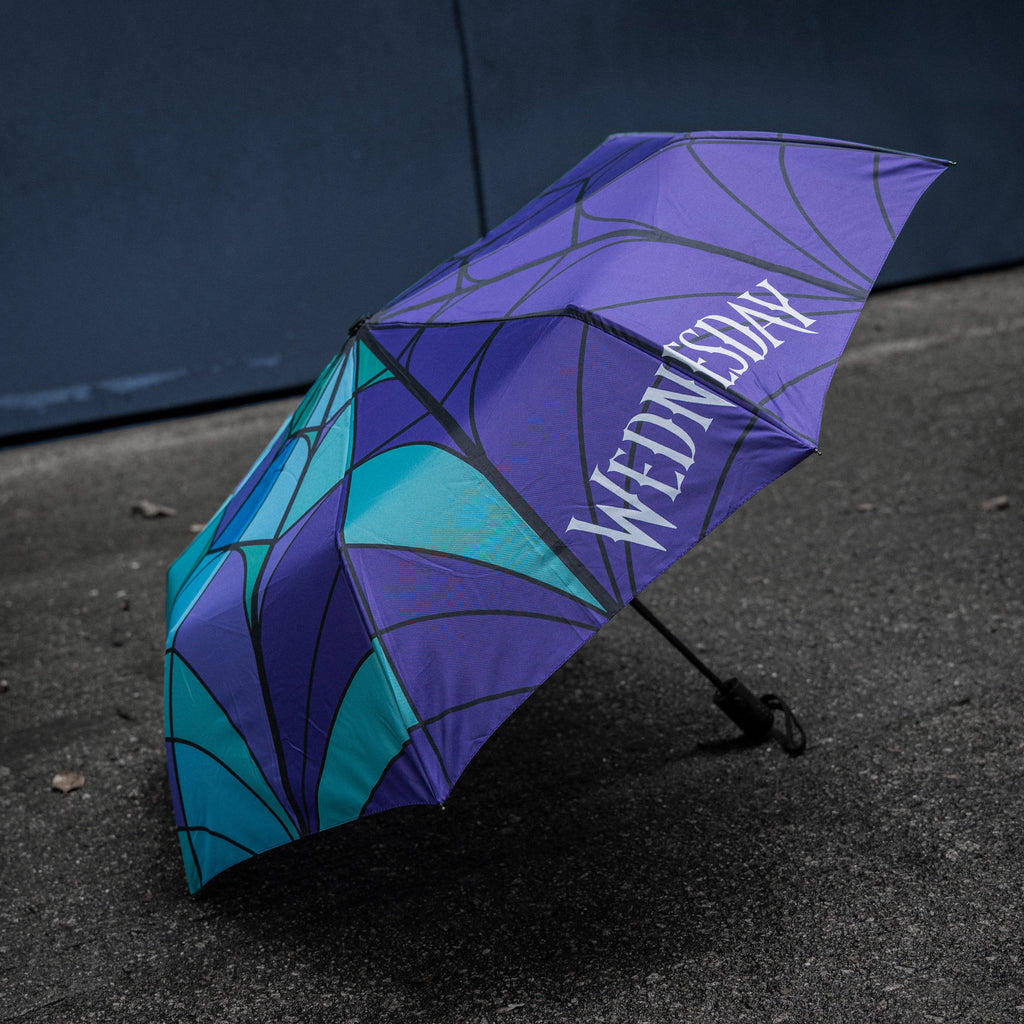 Wednesday Stained Glass Umbrella | Wednesday | Cinereplicas ...