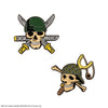 Set de 2 pines de Zoro y Usopp