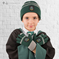Kinder Slytherin Handschuhe und Mütze Set
