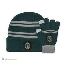 Kids Slytherin Gloves and Beanie Set