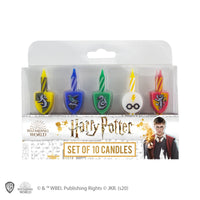 Set mit 10 Hogwarts Houses Harry Potter Geburtstagskerzen