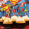 Set mit 10 Superman-Geburtstagskerzen