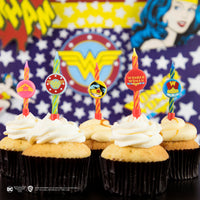 Set di 10 candele di compleanno di Wonder Woman