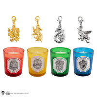 Set mit 4 Hogwarts Houses Duftkerzen mit Charm-Armband