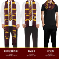 Harry Potter Gryffindor Infinity Scarf size chart