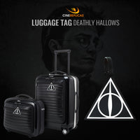 harry potter lugagge tag dealthy hallows suitcases