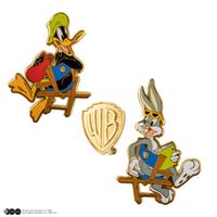 Juego de 3 insignias de Bugs Bunny y Daffy Duck en WB Studio