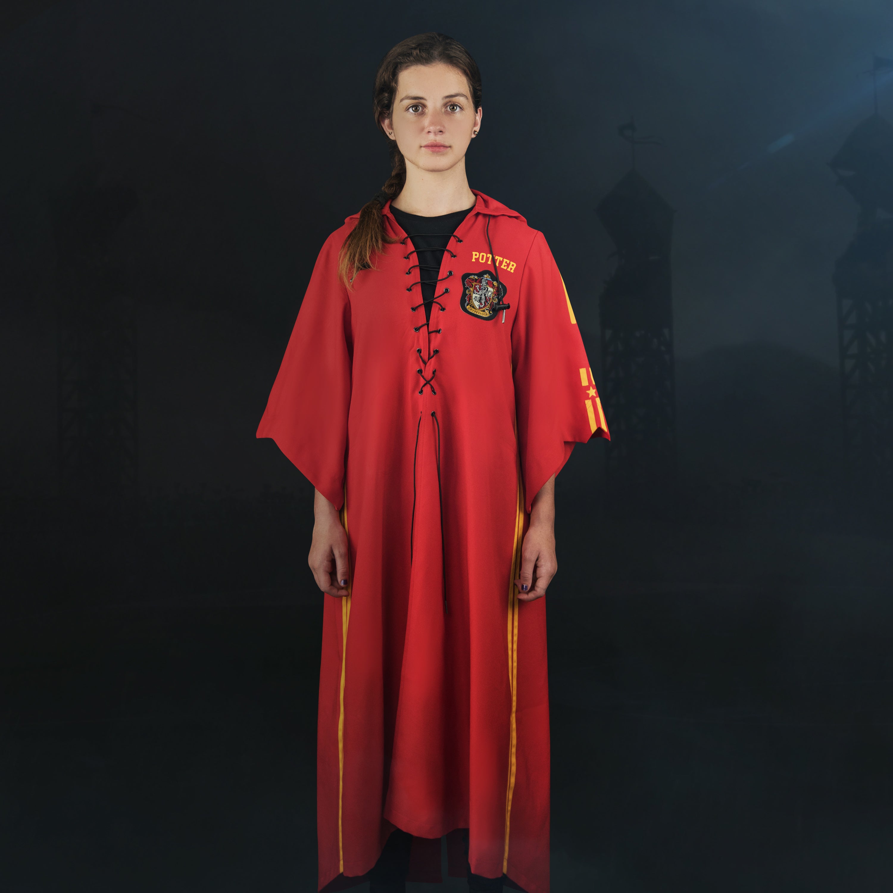 Funidelia Gryffindor Quidditch Kostüm – Offiziell Lizenziert – Für Herren & Damen – Größe L – In Granat – Perfekt Für Halloween & Partys Funidelia Gryffindor Quidditch Kostüm – Offiziell Lizenziert – Für Herren & Damen – Größe L – In Granat – Perfekt Für Halloween & Partys