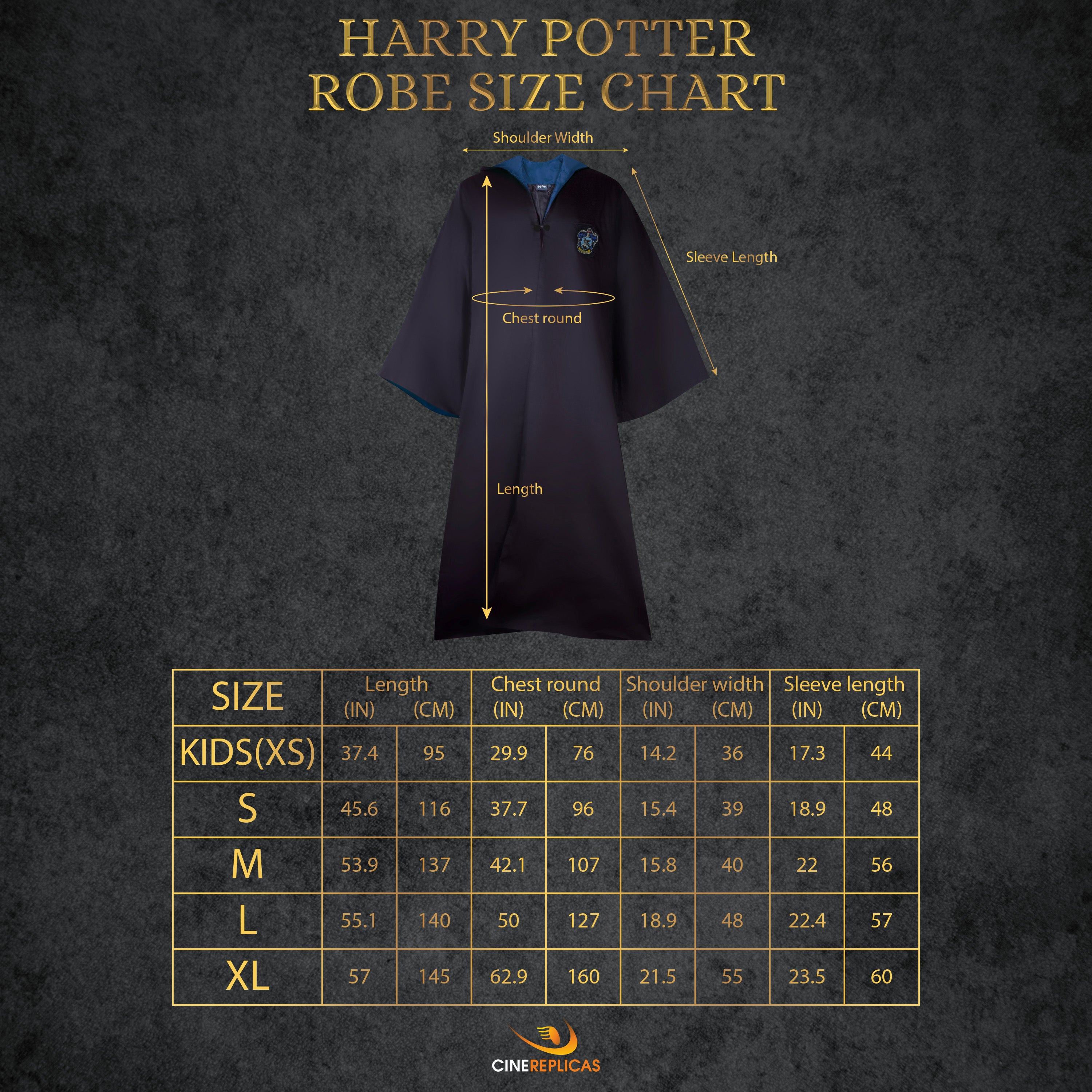 Adults Ravenclaw Robe, Harry Potter