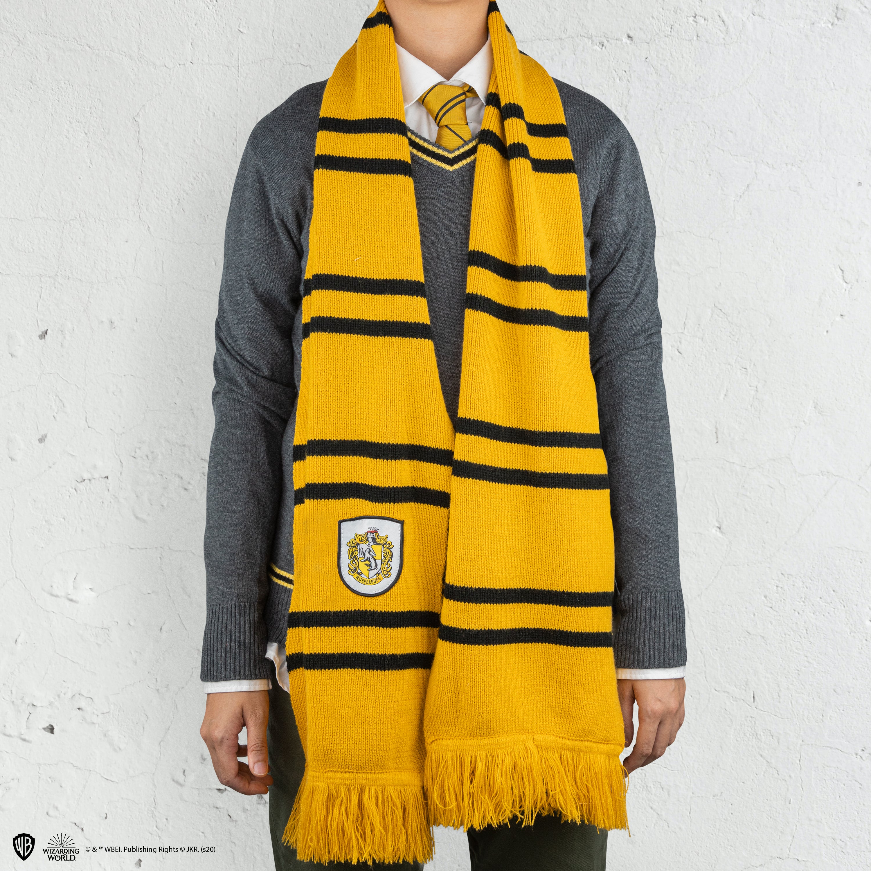 Sciarpa Harry Potter - Hufflepuff  Vestiti per appassionati di articoli di  marca