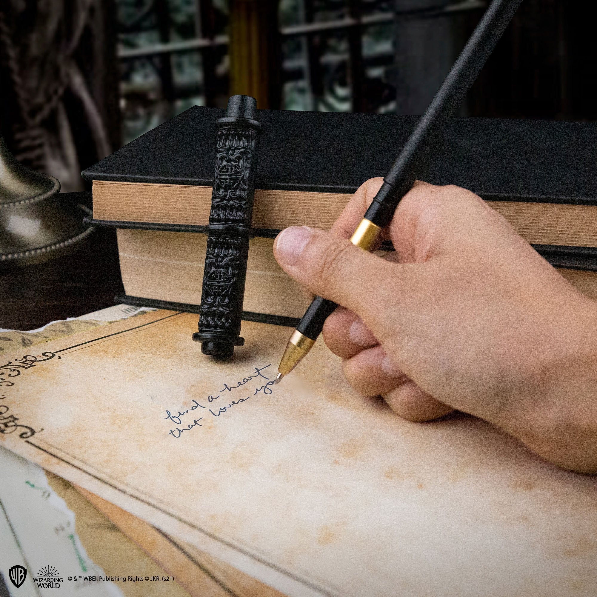 Harry Potter Set Stift Zauberstab und Bleistift Besen
