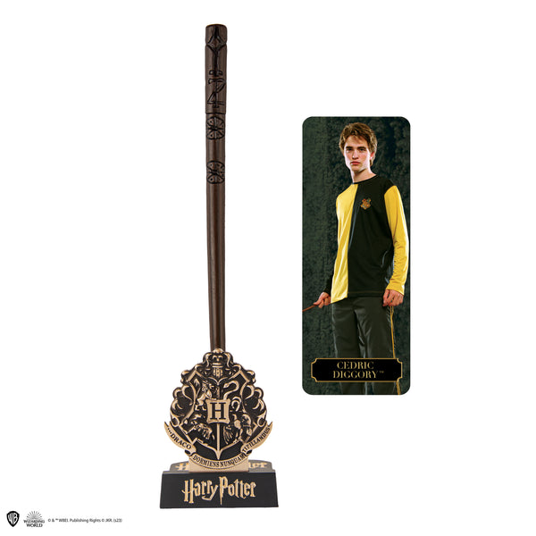 Cedric Diggory Wand Pen w/ Stand Bookmark Harry Potter