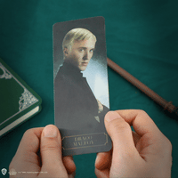 Draco Malfoy Wandstift mit Ständer und linsenförmigem Lesezeichen