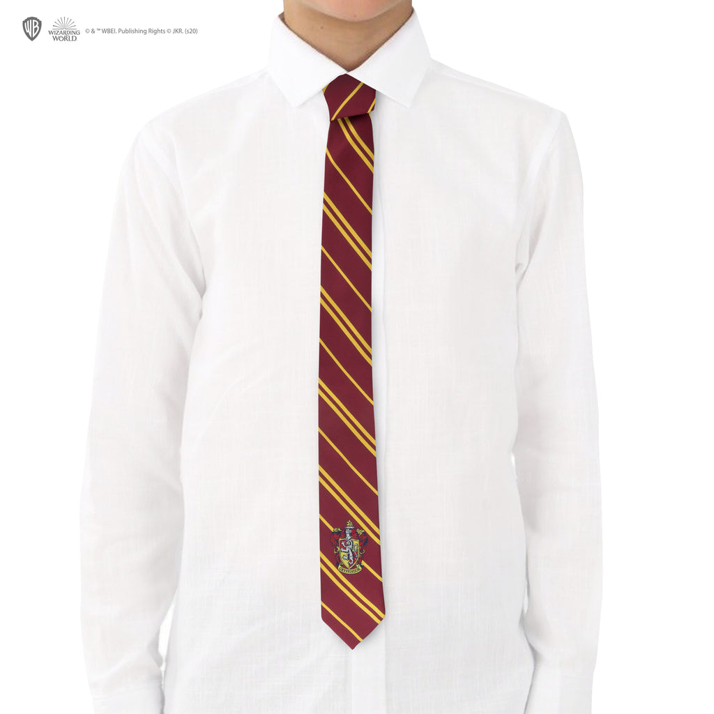 Cravatta con stemma in tessuto Grifondoro per bambini