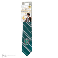Corbata tejida con escudo de Slytherin para niños