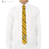 Kids Hufflepuff Woven Crest Tie
