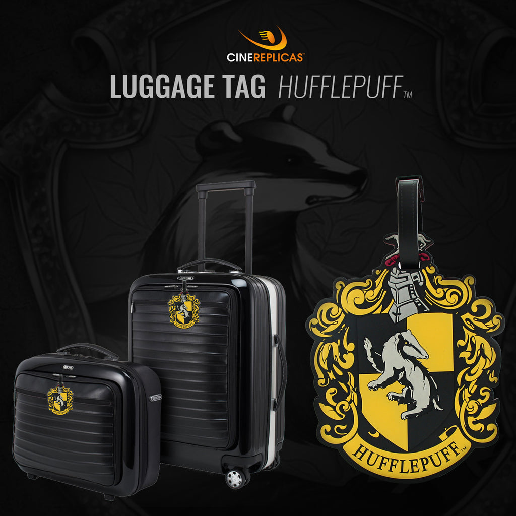 harry potter hufflepuff luggage tag